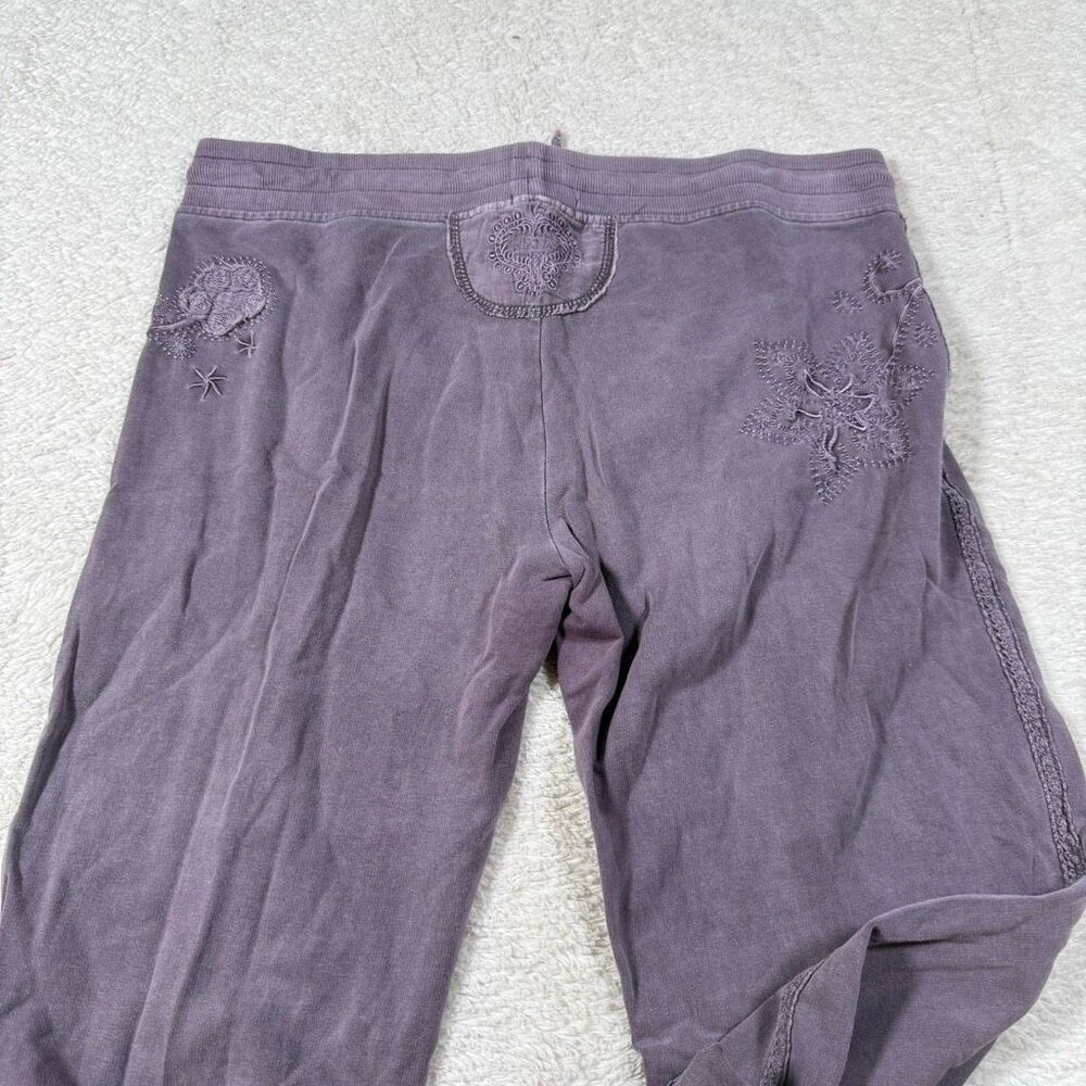 Y2K Vertigo Velour Tracksuit Set Women’s Purple Embroidered Zip Hoodie & Pants - Picture 6 of 9